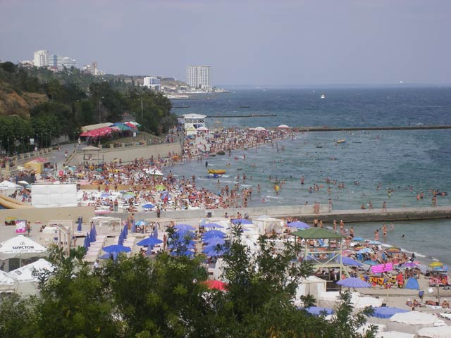 Перспектива пляжей Большого Фонтана в Одессе