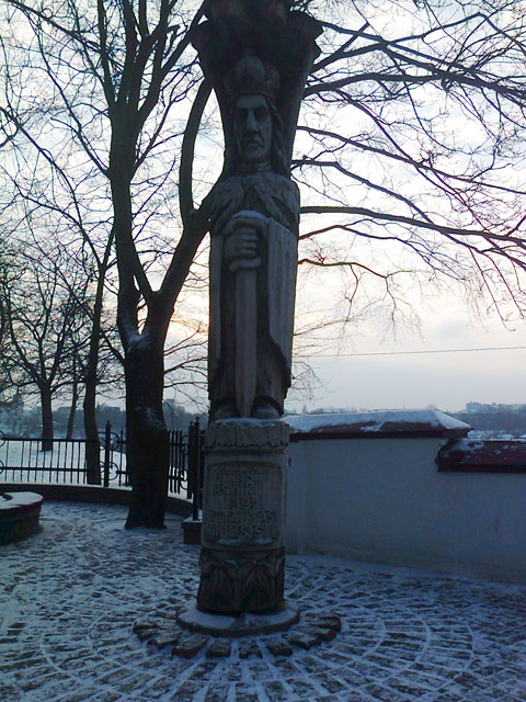 Гродно. Памятник Великому князю Литовскому Витовту, правившему землями Гродно в 1392 году