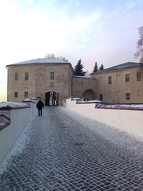 Гродно. Каменный мост (аркада) перед воротами в Старый замок