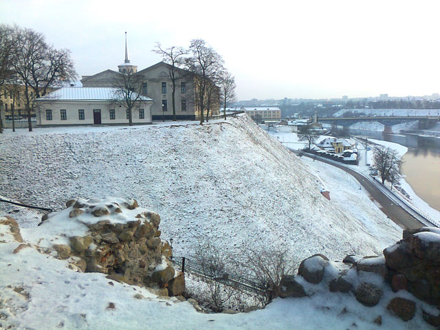 Гродно. Вид со Старого замка на Новый замок