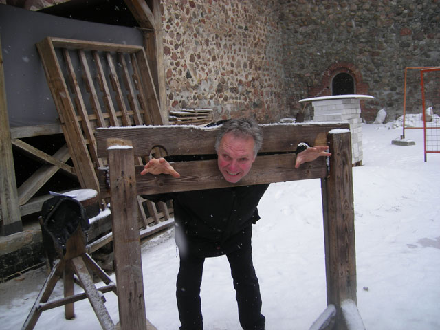 Лида. Пыточная колода в замке Гедимина