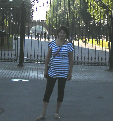 Под гланой аркой Новгородского кремля