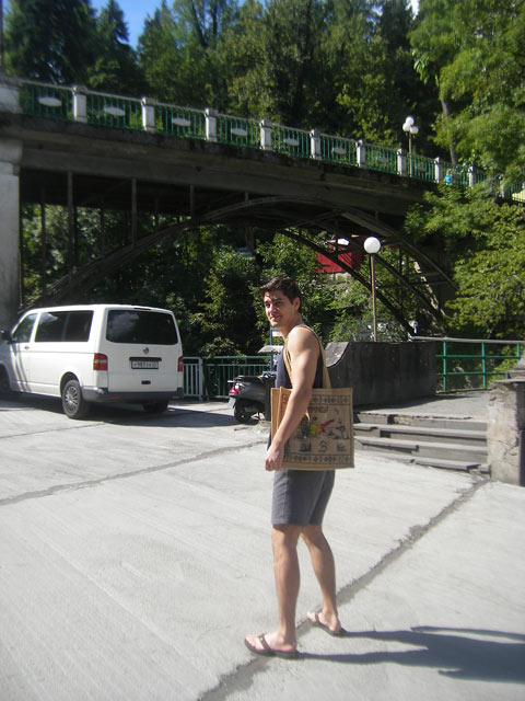 Озеро Рица, мосты через реку Юпсара