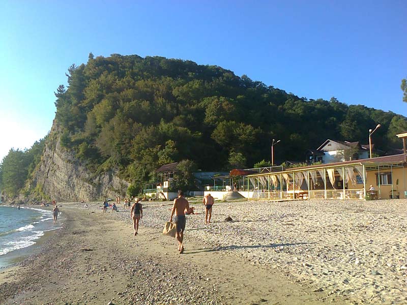 Пляж у пансионата «Солнечный»