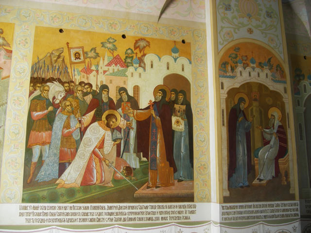 Росписи под Надвратной церковью Иоанна Предтечи