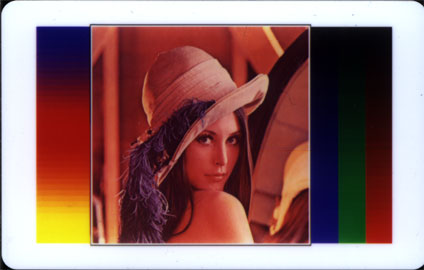 Plastic card with a hidden watermark